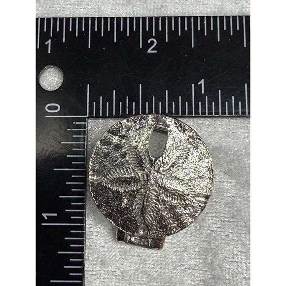 Vintage Mimi Di N Belt Buckle Star Fish‎ Silver Tone Signed - Picture 8 of 8